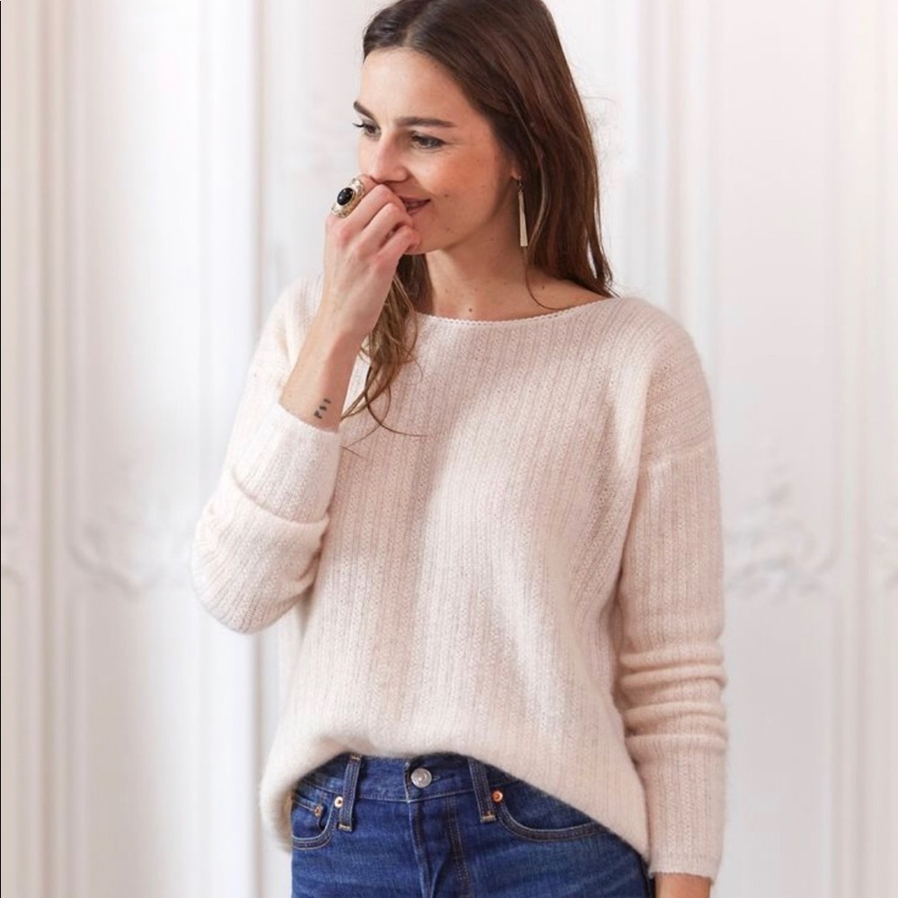 Sezane Richard Sweater - Blush, M